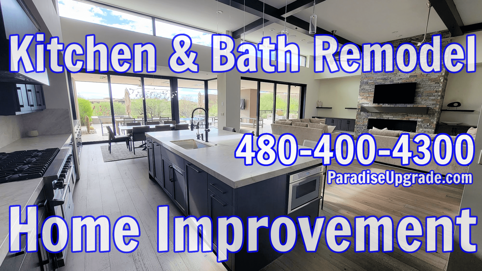 Kitchen Remodel in Desert Mountain, AZ | Paradise Upgrade can renovate your Scottsdale kitchen with new cabinets, countertops, backsplash, flooring, paint, electrical, plumbing, and other custom work.